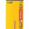 Irwin 1/16 X 1-7/8-Inch Straight Shank Titanium Nitride Coated High Speed Steel Jobber Length Drill Bit, 2-Pack