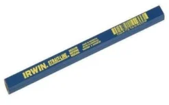 Irwin 7-Inch Flat Barrel Medium Lead Carpenter Pencil