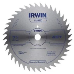 Irwin 7-1/4-Inch X 40-Tooth Steel Circular Saw Blade