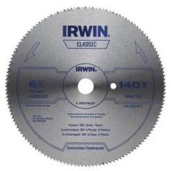Irwin 6-1/2-Inch X 140-Tooth Circular Steel Saw Blade