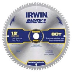 Irwin 12-Inch X 80-Tooth Circular Marathon Miter/Table Saw Blade