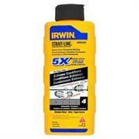 Irwin 6-Ounce Midnight Black Powder Permanent Staining Marking Chalk Refill