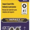 Irwin #3 S2 Steel Phillips Impact Screwdriver Insert Bit, 2-Pack