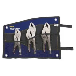Irwin Vise-Grip Locking Pliers Set: Curved, 2-3/4 In_1-7/8 In_1-1/2" Max Jaw Opening, 10 In_7 In_9"Overall Lg