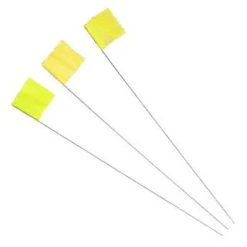 Irwin 21-Inch Yellow Stake Flags, 100-Pack