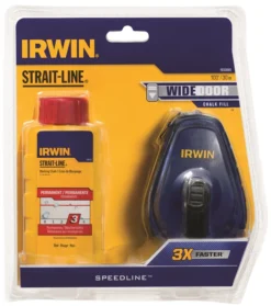 Irwin 100-Foot Red Plastic Speed-Line Reel With Red Permanent Marking Chalk