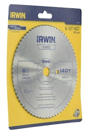 Irwin 6-1/2-Inch X 140-Tooth Circular Steel Saw Blade 2 Irwin 6-1/2-Inch X 140-Tooth Circular Steel Saw Blade - Image 2