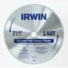 Irwin 7-1/4-Inch X 140-Tooth Circular Steel Saw Blade