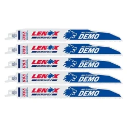 Irwin LENOX DEMOWOLF 9 In. Bi-Metal WAVE EDGE Reciprocating Saw Blade 10 TPI 5 Pk