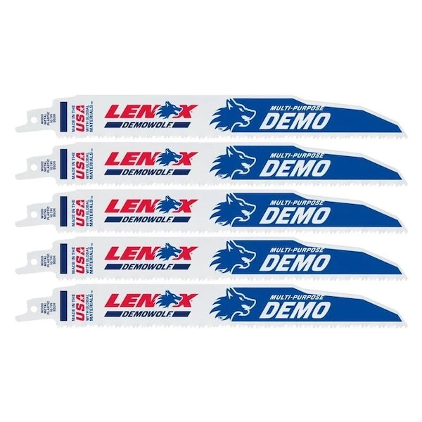 Irwin LENOX DEMOWOLF 9 In. Bi-Metal WAVE EDGE Reciprocating Saw Blade 10 TPI 5 Pk 1 Irwin LENOX DEMOWOLF 9 In. Bi-Metal WAVE EDGE Reciprocating Saw Blade 10 TPI 5 Pk