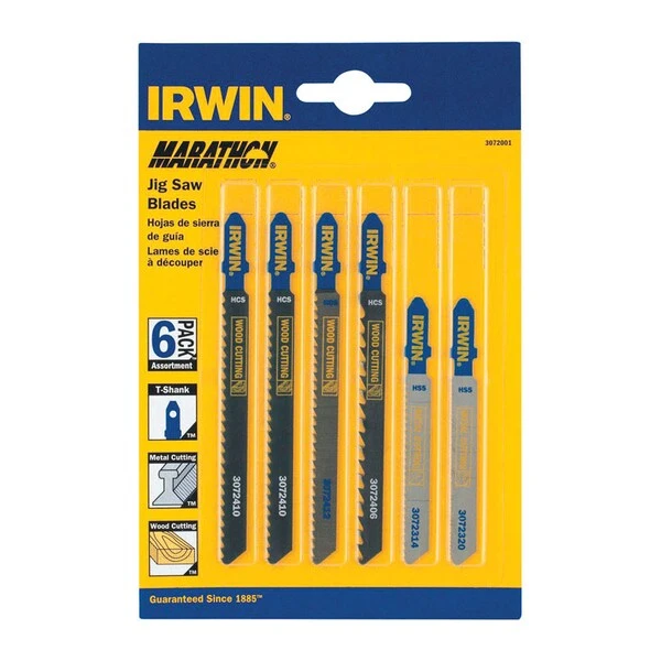 Irwin Jigsaw Bld T-Shank 6Pc 1 Irwin Jigsaw Bld T-Shank 6Pc