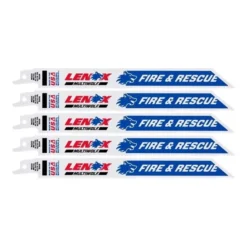 Irwin LENOX MULTIWOLF 8 In. Bi-Metal WAVE EDGE Reciprocating Saw Blade 10/14 TPI 5 Pk