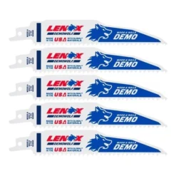 Irwin LENOX DEMOWOLF 6 In. Bi-Metal Reciprocating Saw Blade 6 TPI 5 Pk