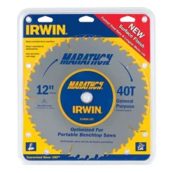 Irwin SAW BLADE 12"" 40T THIN KERF