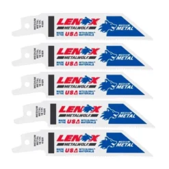 Irwin LENOX METALWOLF 4 In. Bi-Metal WAVE EDGE Reciprocating Saw Blade 18 TPI 5 Pk