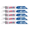 Irwin LENOX METALWOLF 6 In. Bi-Metal WAVE EDGE Reciprocating Saw Blade 14 TPI 5 Pk