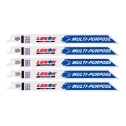 Irwin LENOX MULTIWOLF 8 In. Bi-Metal WAVE EDGE Reciprocating Saw Blade 10 TPI 5 Pk