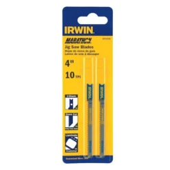 Irwin Marathon 4 In. Carbon Steel U-Shank Jig Saw Blade 10 TPI 2 Pk
