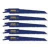 Irwin 6 In. Bi-Metal Reciprocating Saw Blade 6 TPI 5 Pk