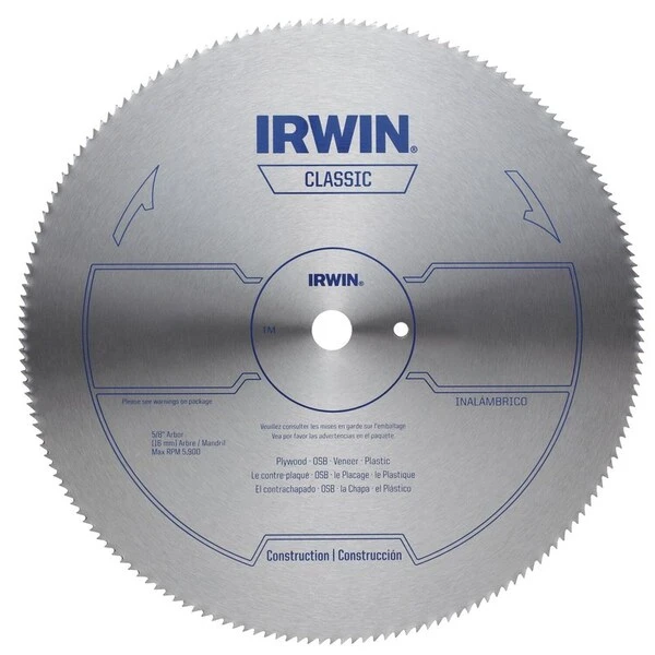 Irwin 10 In. D X 5/8 In. Classic Steel Circular Saw Blade 80 Teeth 1 Pk 1 Irwin 10 In. D X 5/8 In. Classic Steel Circular Saw Blade 80 Teeth 1 Pk