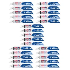 Irwin LENOX METALWOLF 6 In. Bi-Metal WAVE EDGE Reciprocating Saw Blade 14 TPI 25 Pk