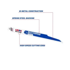 Irwin LENOX MULTIWOLF 12 In. Bi-Metal WAVE EDGE Reciprocating Saw Blade 10/14 TPI 1 Blade