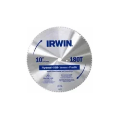 Irwin 7-1/4", 140-Teeth Circular Saw Blade, PK10, Number Of Teeth: 140