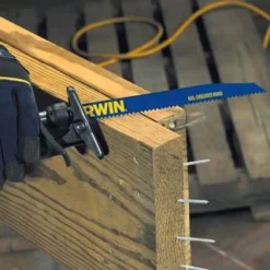 Irwin 9-Inch 6Tpi Nail Embedded Wood Cutting Bi-Metal Reciprocating Blades