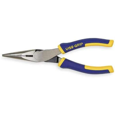 Irwin Vise-Grip Long Nose Pliers, Jaw Length: 1-25/32", Jaw Width: 3/4", Jaw Bend: 0°, Tip Width: 1/8 1 Irwin Vise-Grip Long Nose Pliers, Jaw Length: 1-25/32", Jaw Width: 3/4", Jaw Bend: 0°, Tip Width: 1/8