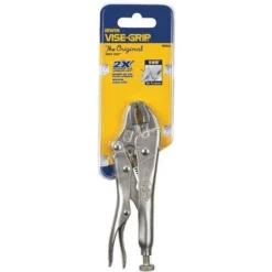 Irwin Vise-Grip Curved Jaw Locking Pliers, Jaw Capacity: 1-1/8", Jaw Length: 7/8", Jaw Thickness: 1/4"