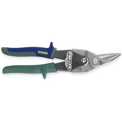 Irwin Aviation Snip: Right/Straight, 10 In Overall Lg, 1 1/4 In Cutting Lg, Steel, Multi-Component 1 Irwin Aviation Snip: Right/Straight, 10 In Overall Lg, 1 1/4 In Cutting Lg, Steel, Multi-Component