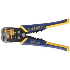 Irwin Vise-Grip Wire Stripper: 24 AWG To 10 AWG, 8 In Overall Lg, Crimp/Cut, Deluxe Cushion Grip, 24 AWG To 10 AWG