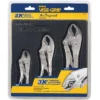 Irwin Vise-Grip Locking Plier Sets, Number Of Pieces: 3, Jaw Capacity: 1-5/8", 1-7/8", 1-1/8", Plain Grip Handle
