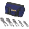 Irwin Vise-Grip Locking Plier Sets, Number Of Pieces: 5, Jaw Capacity: 1-1/4", (2)1-5/8", 1-7/8", 2-1/4", Plain Grip