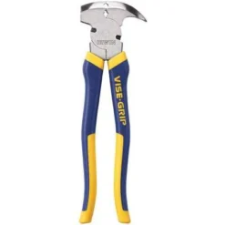 Irwin Vise-Grip Straight Jaw Fencing Pliers, Ergonomic Handle, Jaw Length: 13/16", Jaw Width: 3-3/16