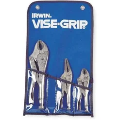 Irwin Vise-Grip Locking Plier Sets, Number Of Pieces: 3, Jaw Capacity: 3/4", 7/8", 1", Plain Grip Handle