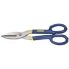Irwin Tinners Snip: Straight, 7 In Overall Lg, 1 1/2 In Cutting Lg, Steel, Plastic, Steel