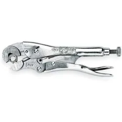 Irwin Vise-Grip Locking Wrench: V, Lever, 9/16" Max Jaw Opening, 4"Overall L, 1-1/2" Jaw L, Plain Grip