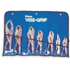 Irwin Vise-Grip Locking Plier Sets, Number Of Pieces: 7, Jaw Capacity: 3/4", 7/8", 1", (2)1-1/8", 1-1/2", 2", 3-1/8