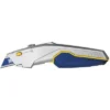 Irwin Blue/Silver/Yellow, Carbon Steel Utility Knife, 9-3/16"Overall Length, Number Of Blades Included: 3