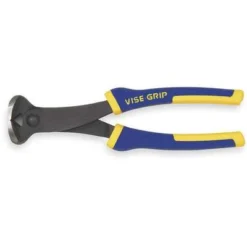 Irwin Vise-Grip End Cutting Nippers,8" Overall Length,1/2" Jaw Length,1-21/32" Jaw Width