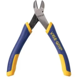Irwin Vise-Grip Precision Diagonal Cutting Pliers, Cut: Flush, Jaw Width: 9/16", Jaw Length: 17/32", ESD Safe: No