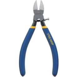 Irwin Vise-Grip Adjustable Diagonal Cutting Pliers, Cut: Flush, Jaw Width: 13/16", Jaw Length: 7/8", ESD Safe: No