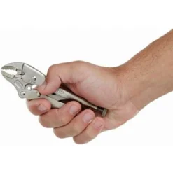 Irwin Vise-Grip Curved Jaw Locking Pliers, Jaw Capacity: 1-1/8", Jaw Length: 7/8", Jaw Thickness: 1/4" -Irwin PI Asset 927111