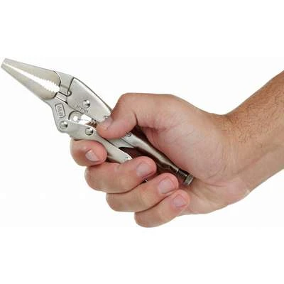 Irwin Vise-Grip Long Nose Locking Pliers, Jaw Capacity: 2-1/4", Jaw Length: 2", Jaw Thickness: 5/16" 3 Irwin Vise-Grip Long Nose Locking Pliers, Jaw Capacity: 2-1/4", Jaw Length: 2", Jaw Thickness: 5/16" - Image 3
