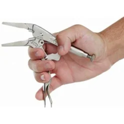 Irwin Vise-Grip Long Nose Locking Pliers, Jaw Capacity: 2-1/4", Jaw Length: 2", Jaw Thickness: 5/16" 9 Irwin Vise-Grip Long Nose Locking Pliers, Jaw Capacity: 2-1/4", Jaw Length: 2", Jaw Thickness: 5/16" -Irwin PI Asset 927125