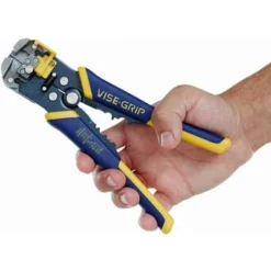 Irwin Vise-Grip Wire Stripper: 24 AWG To 10 AWG, 8 In Overall Lg, Crimp/Cut, Deluxe Cushion Grip, 24 AWG To 10 AWG -Irwin PI Asset 928738