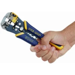 Irwin Vise-Grip Wire Stripper: 24 AWG To 10 AWG, 8 In Overall Lg, Crimp/Cut, Deluxe Cushion Grip, 24 AWG To 10 AWG -Irwin PI Asset 928739