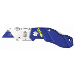 Irwin Bi-Metal Folding Utility Knife,5-3/4" Overall Length,Number Of Blades:1 -Irwin PI Asset 949220