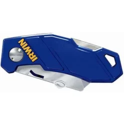 Irwin Bi-Metal Folding Utility Knife,5-3/4" Overall Length,Number Of Blades:1 -Irwin PI Asset 949221